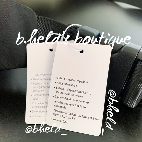 lululemon Everywhere Sling Bag in Black Neutral One Size (2.5L) Brand New NWT - Picture 3 of 16